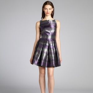 BB Dakota Jensine Shiny Striped Cocktail Dress